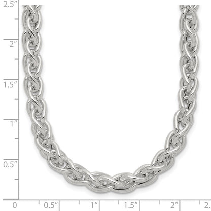 Sterlingsilber Poliert Ährenkette Halskette