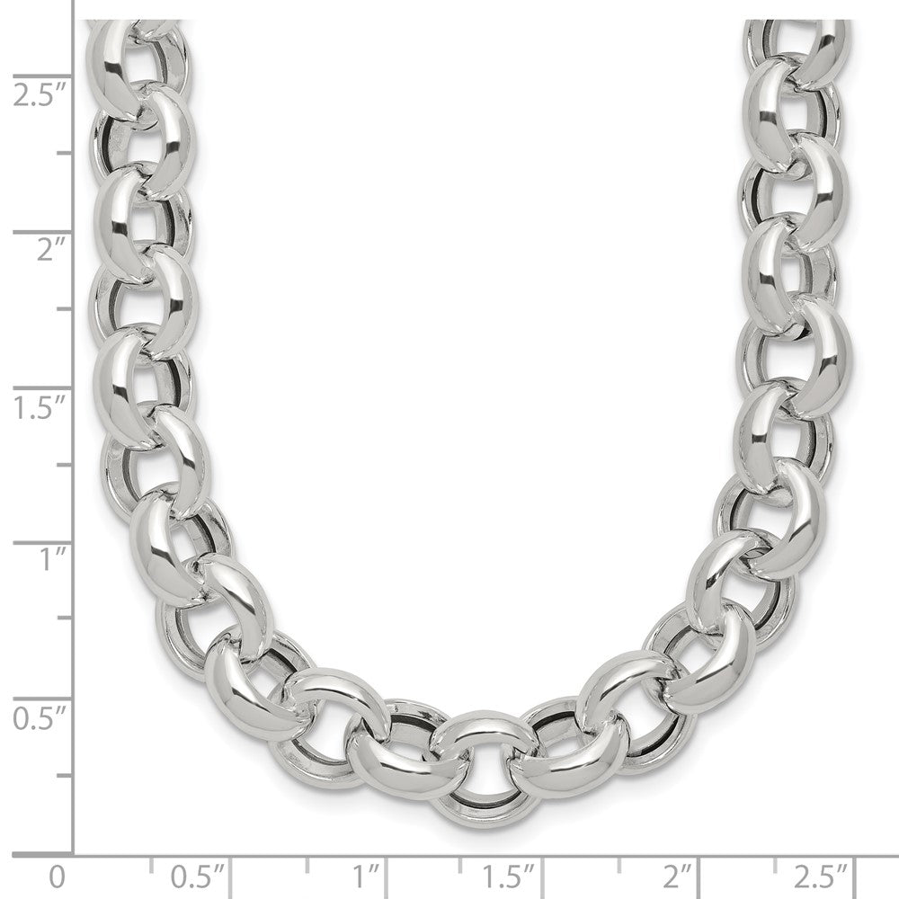 Sterlingsilber Poliert Fantasieglieder Halskette