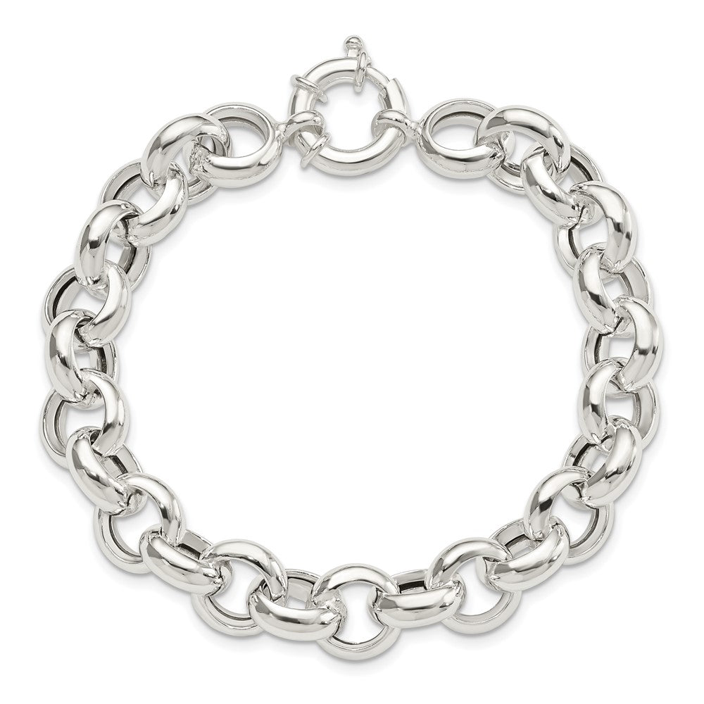 8 Zoll Sterlingsilber Poliert Fantasieglieder Armband