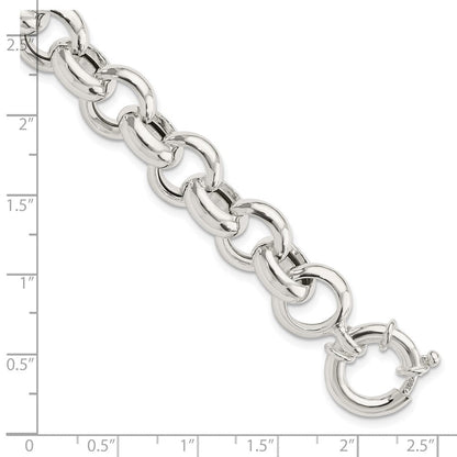 8 Zoll Sterlingsilber Poliert Fantasieglieder Armband