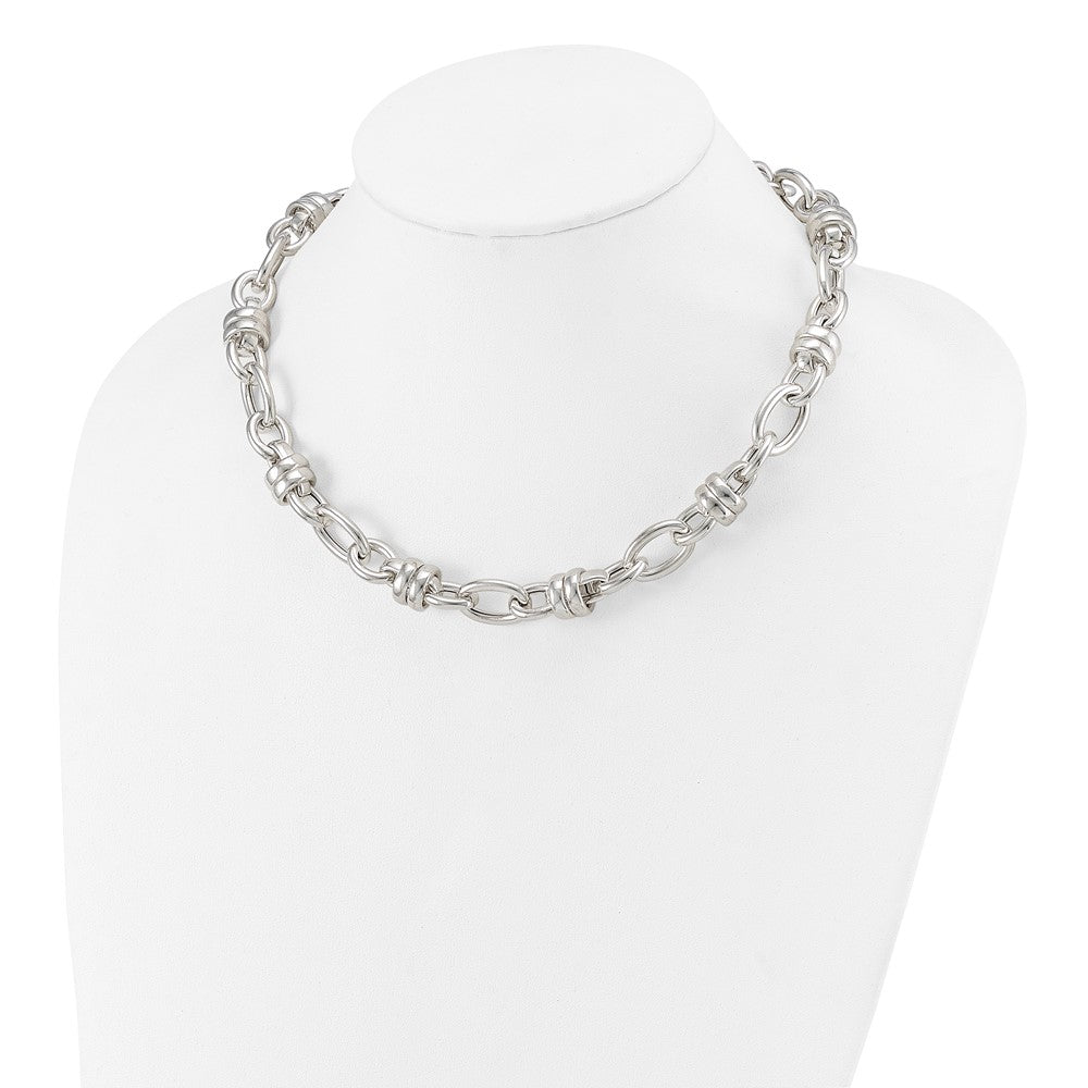 Sterlingsilber Fantasie Poliert Glieder Halskette