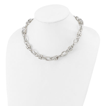 Sterlingsilber Fantasie Poliert Glieder Halskette