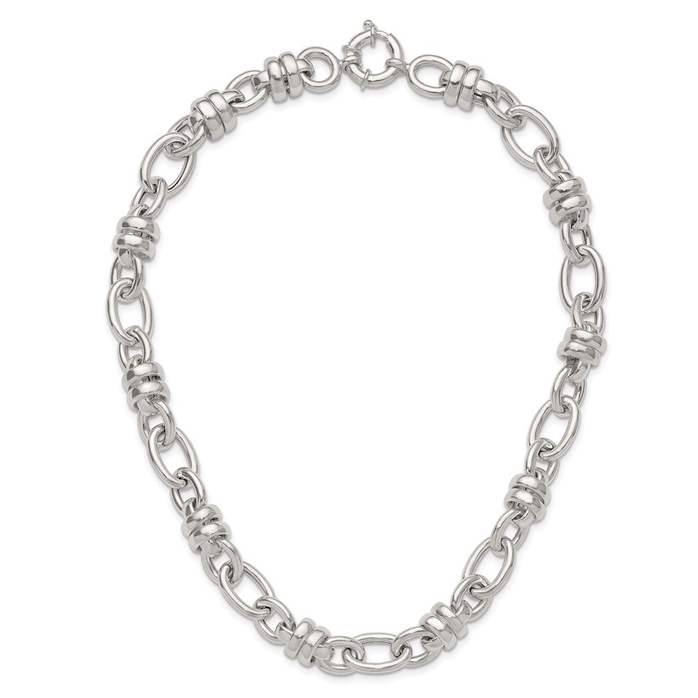 Sterlingsilber Fantasie Poliert Glieder Halskette
