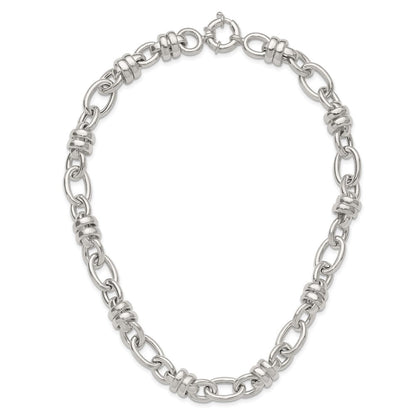 Sterlingsilber Fantasie Poliert Glieder Halskette