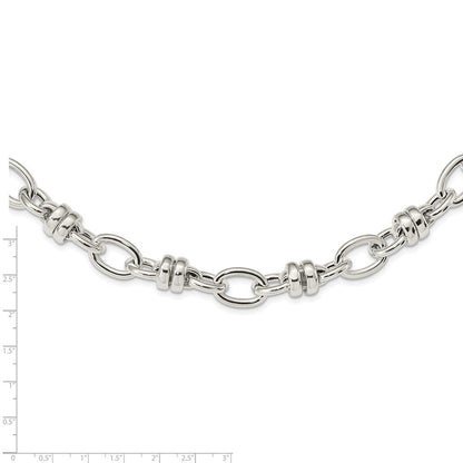Sterlingsilber Fantasie Poliert Glieder Halskette