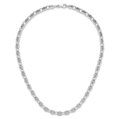 Sterlingsilber Poliert Fantasieglieder 18 Zoll Halskette