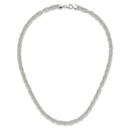 Sterlingsilber Poliert Fantasieglieder Halskette