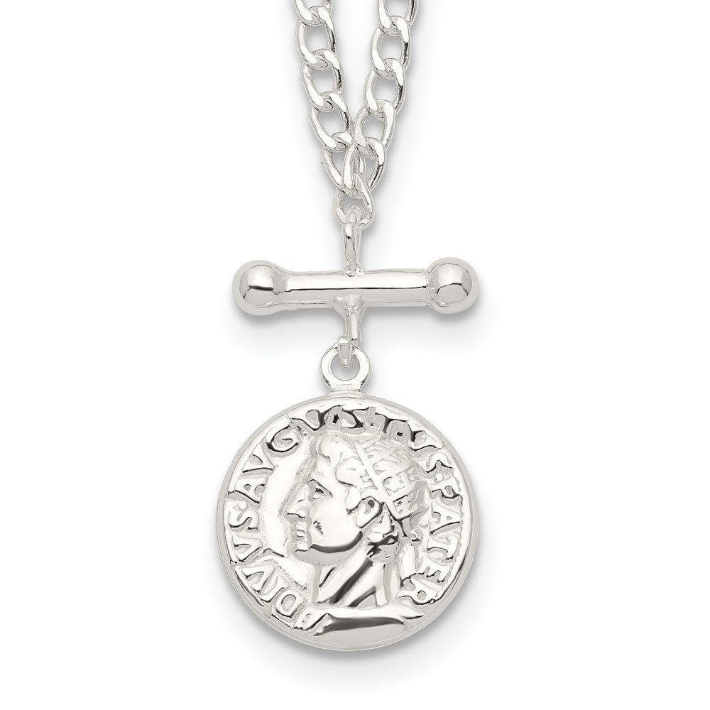 Sterlingsilber Replica Roman Münze Halskette