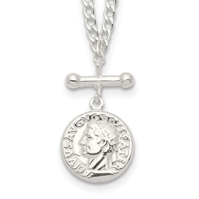 Sterlingsilber Replica Roman Münze Halskette
