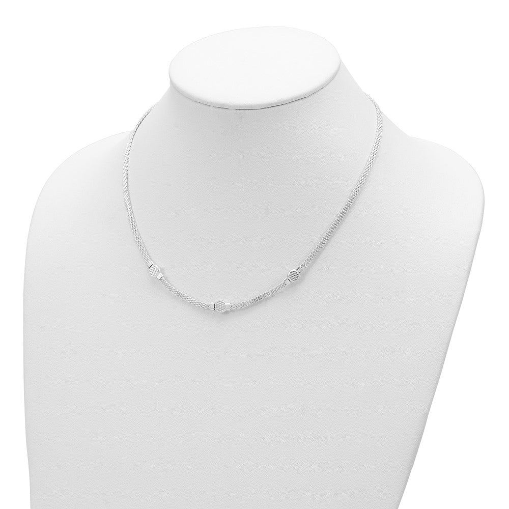 Sterlingsilber Netz Fantasie Halskette