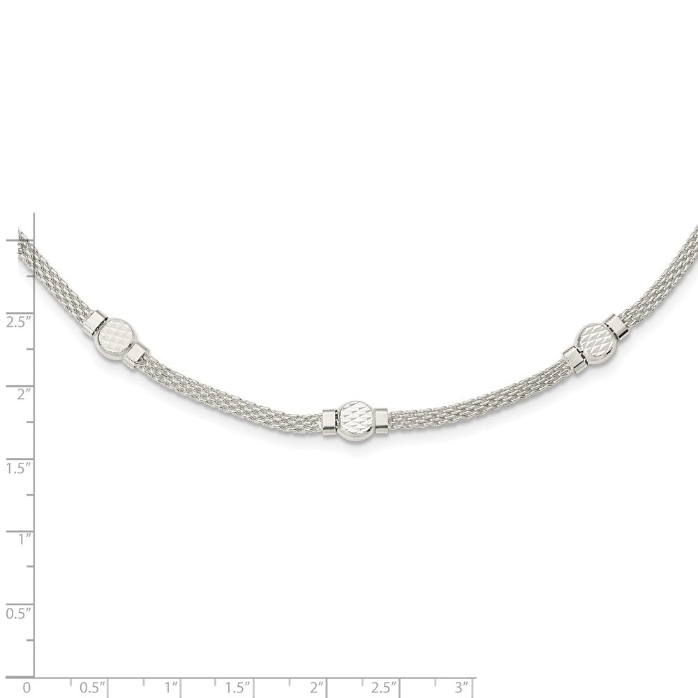 Sterlingsilber Netz Fantasie Halskette