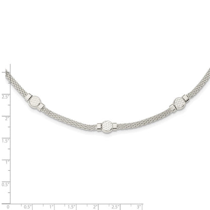 Sterlingsilber Netz Fantasie Halskette