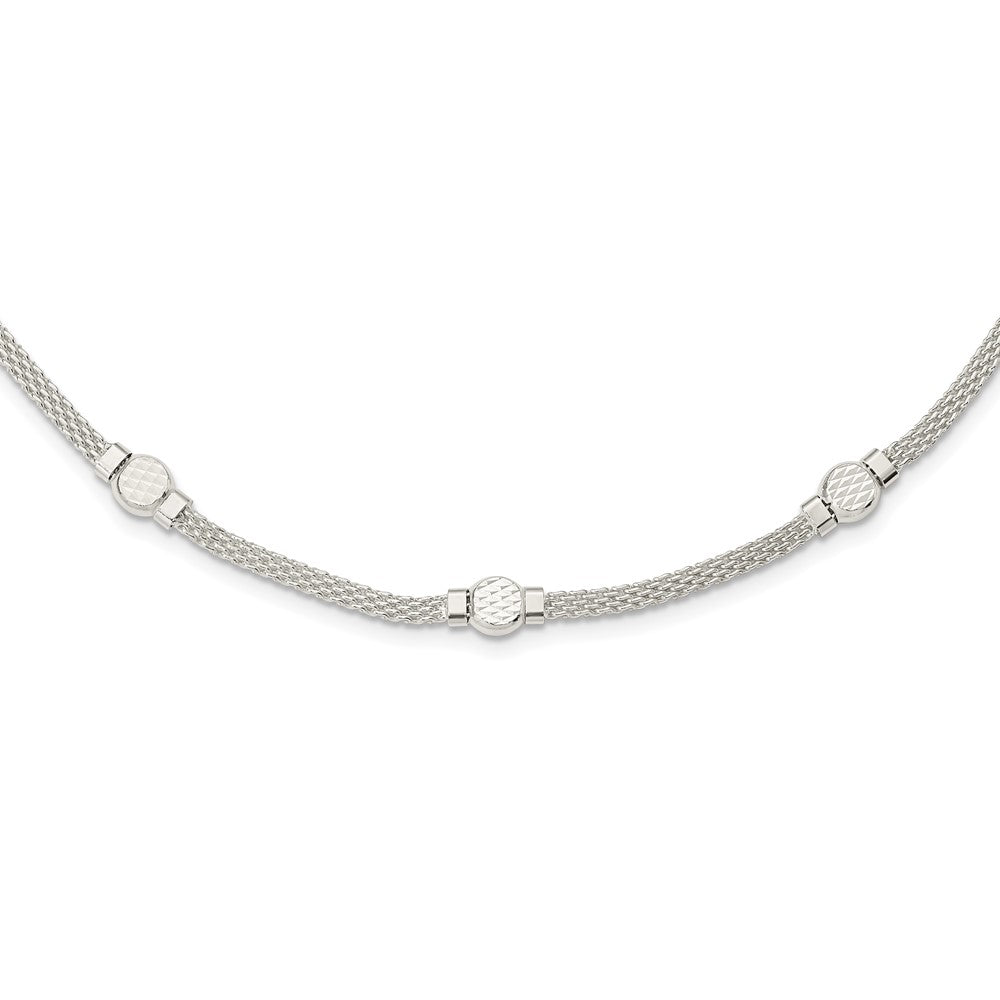 Sterlingsilber Netz Fantasie Halskette