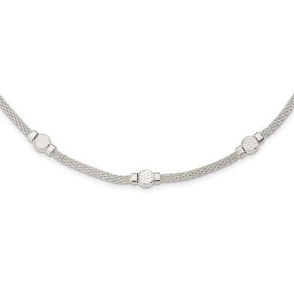 Sterlingsilber Netz Fantasie Halskette