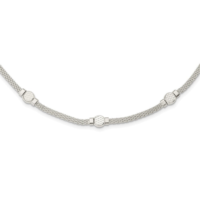 Sterlingsilber Netz Fantasie Halskette