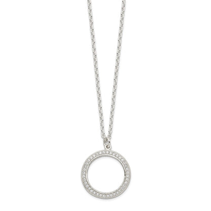Sterlingsilber 3 Zirkonia Pendants All 16 (necklace Set)