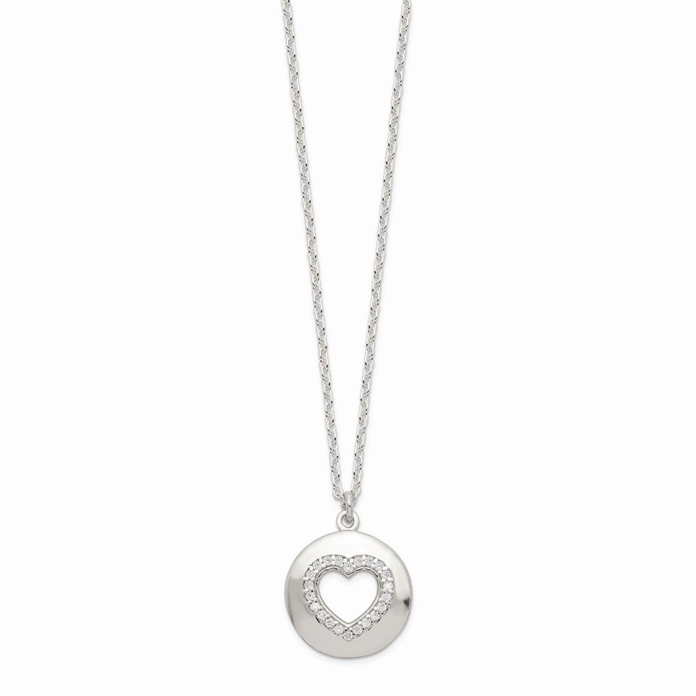 Sterlingsilber 3 Zirkonia Pendants All 16 (necklace Set)