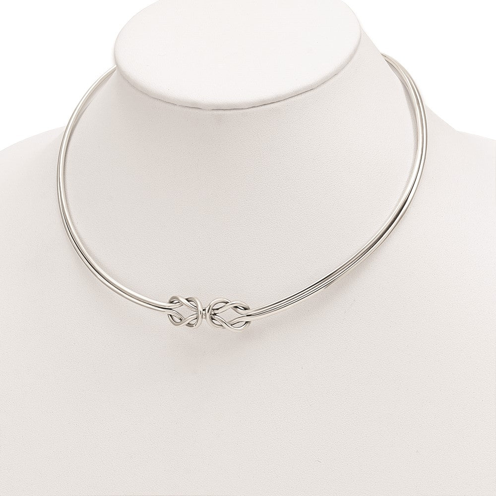 Sterlingsilber Poliert Geknotet Neck Kragen