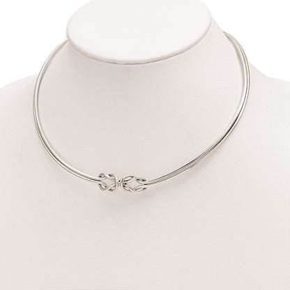Sterlingsilber Poliert Geknotet Neck Kragen