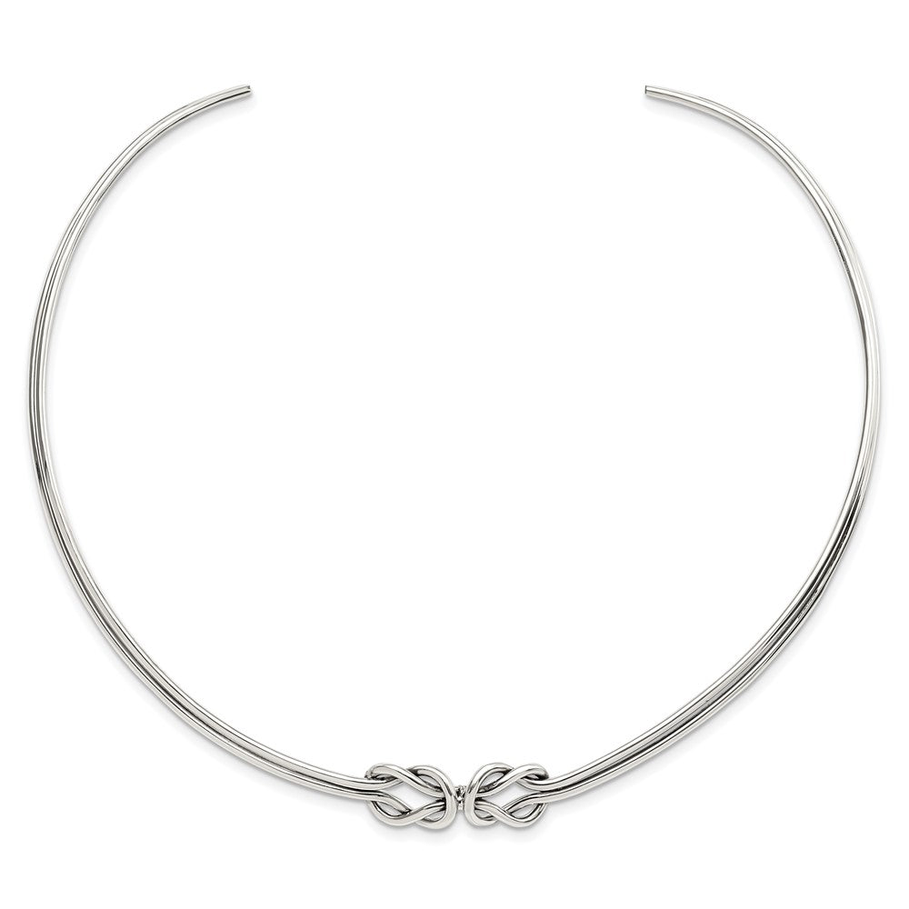 Sterlingsilber Poliert Geknotet Neck Kragen