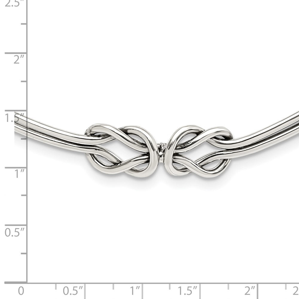 Sterlingsilber Poliert Geknotet Neck Kragen