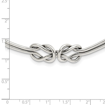 Sterlingsilber Poliert Geknotet Neck Kragen