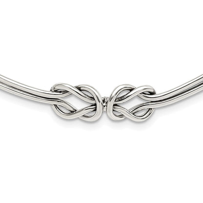 Sterlingsilber Poliert Geknotet Neck Kragen