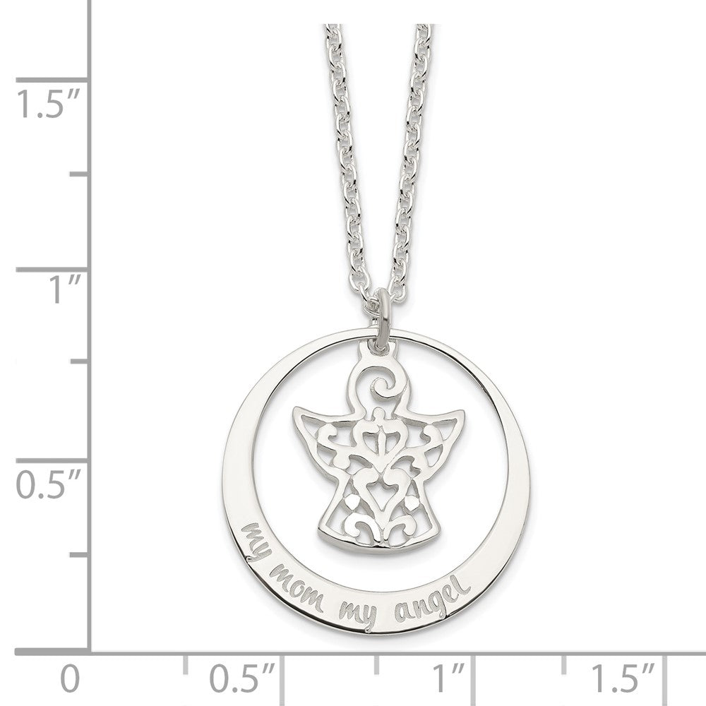 Sterlingsilber My Mama Engel Halskette