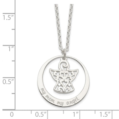 Sterlingsilber My Mama Engel Halskette