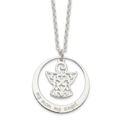 Sterlingsilber My Mama Engel Halskette