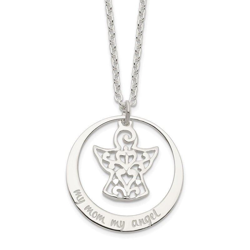 Sterlingsilber My Mama Engel Halskette