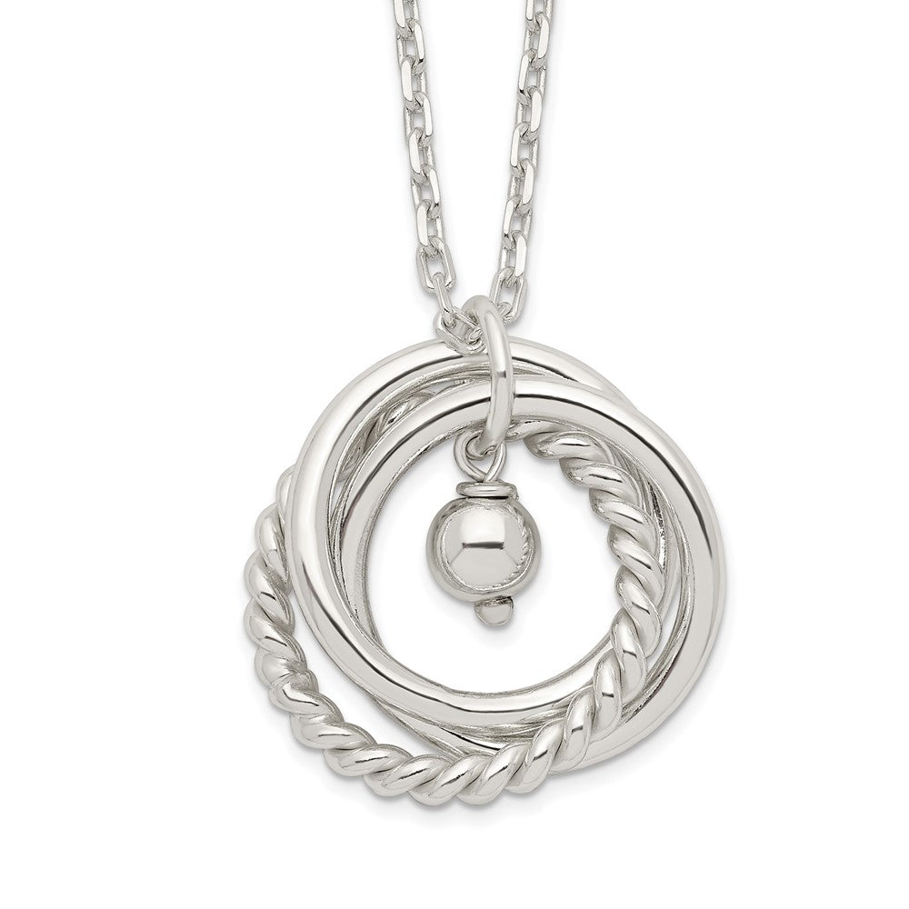 Sterlingsilber 3-circles Halskette