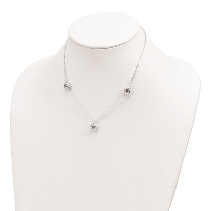 Sterlingsilber Liebe Knoten Halskette