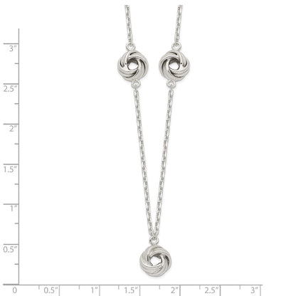 Sterlingsilber Liebe Knoten Halskette