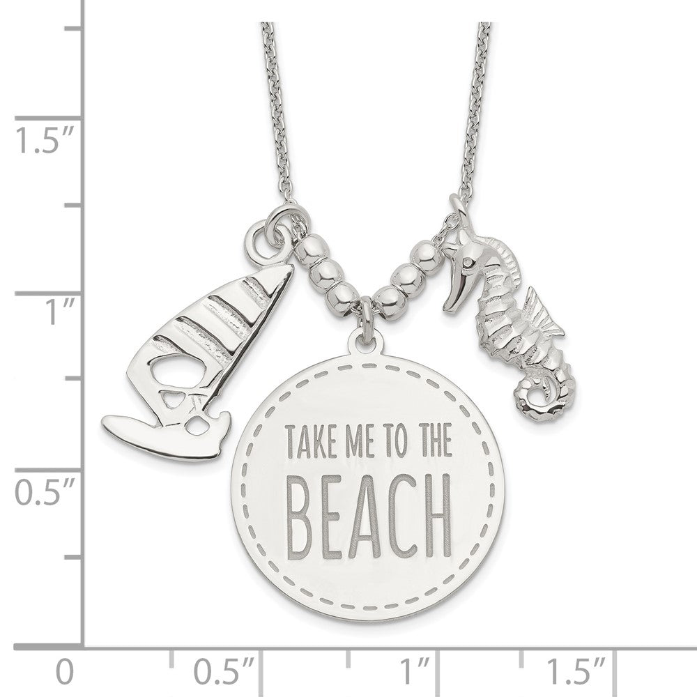 Sterlingsilber Take Me To The Beach Halskette