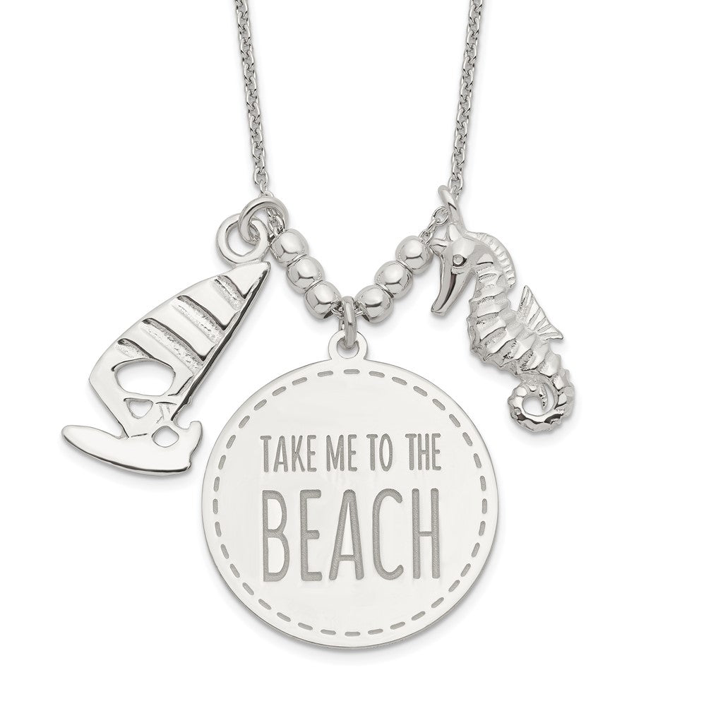 Sterlingsilber Take Me To The Beach Halskette