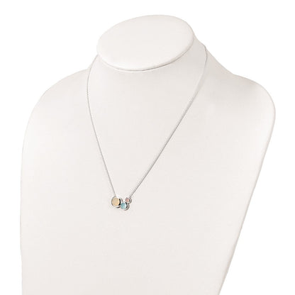Sterlingsilber Mehrfarbig Chalcedony Halskette