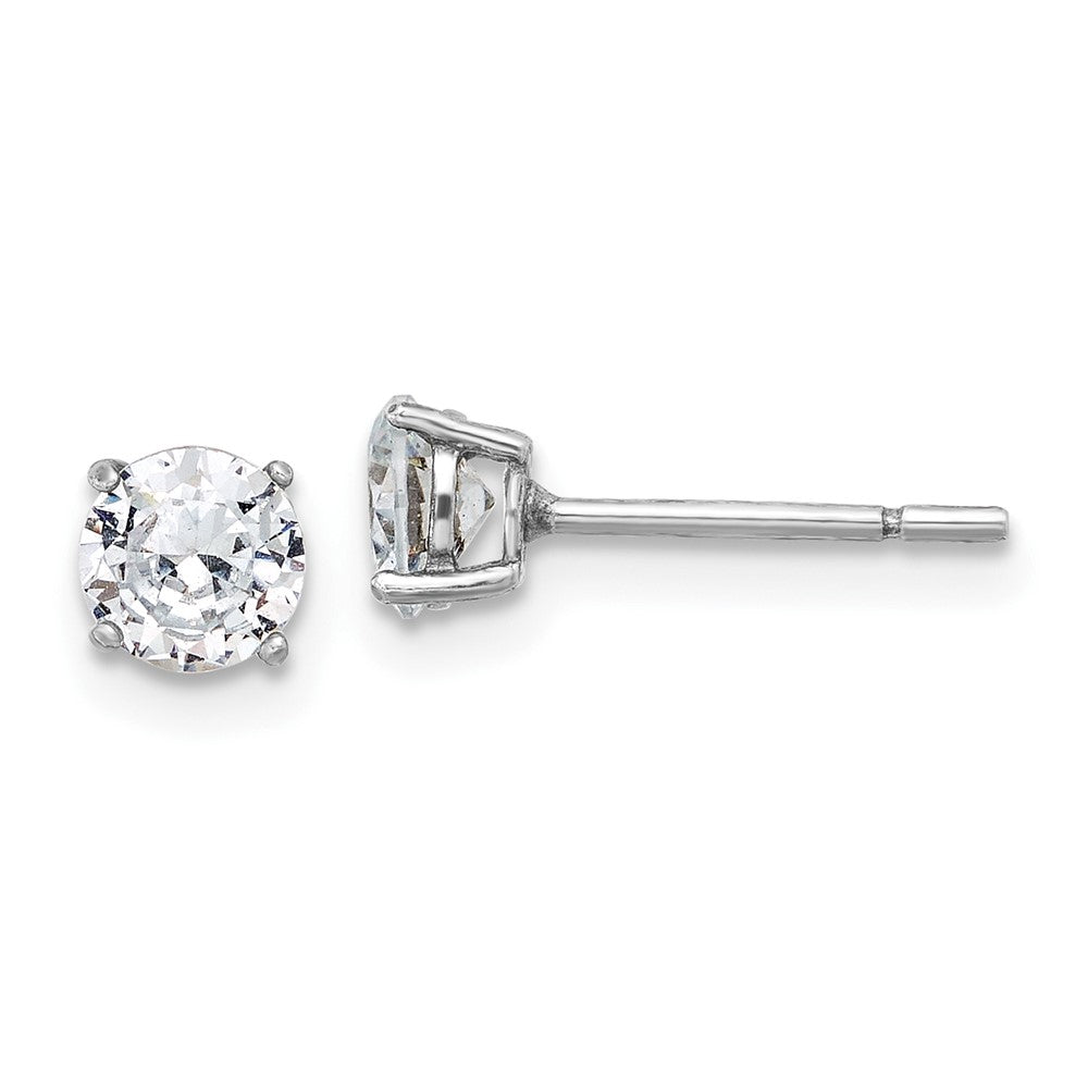 Sterlingsilber Rhodiniert Zirkonia Verstellbar Armband und Stecker Ohrring Set
