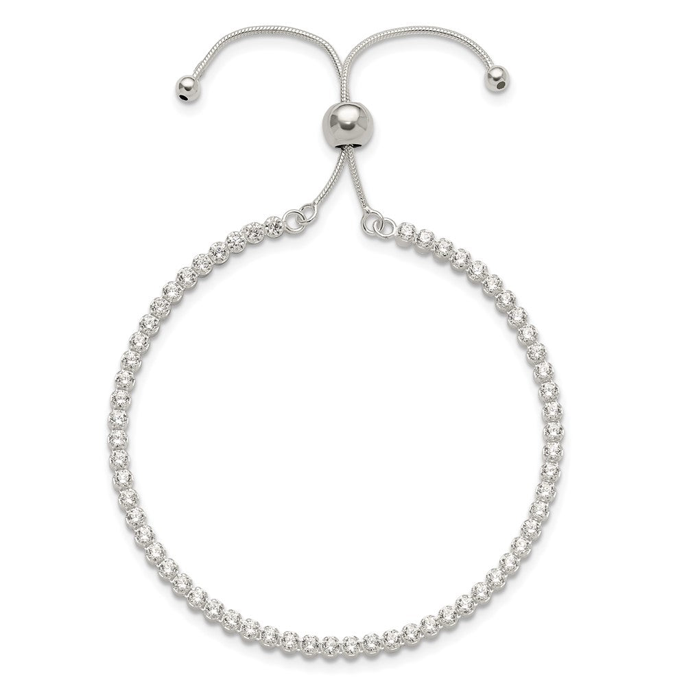 Sterlingsilber Poliert Zirkonia Verstellbar Armband