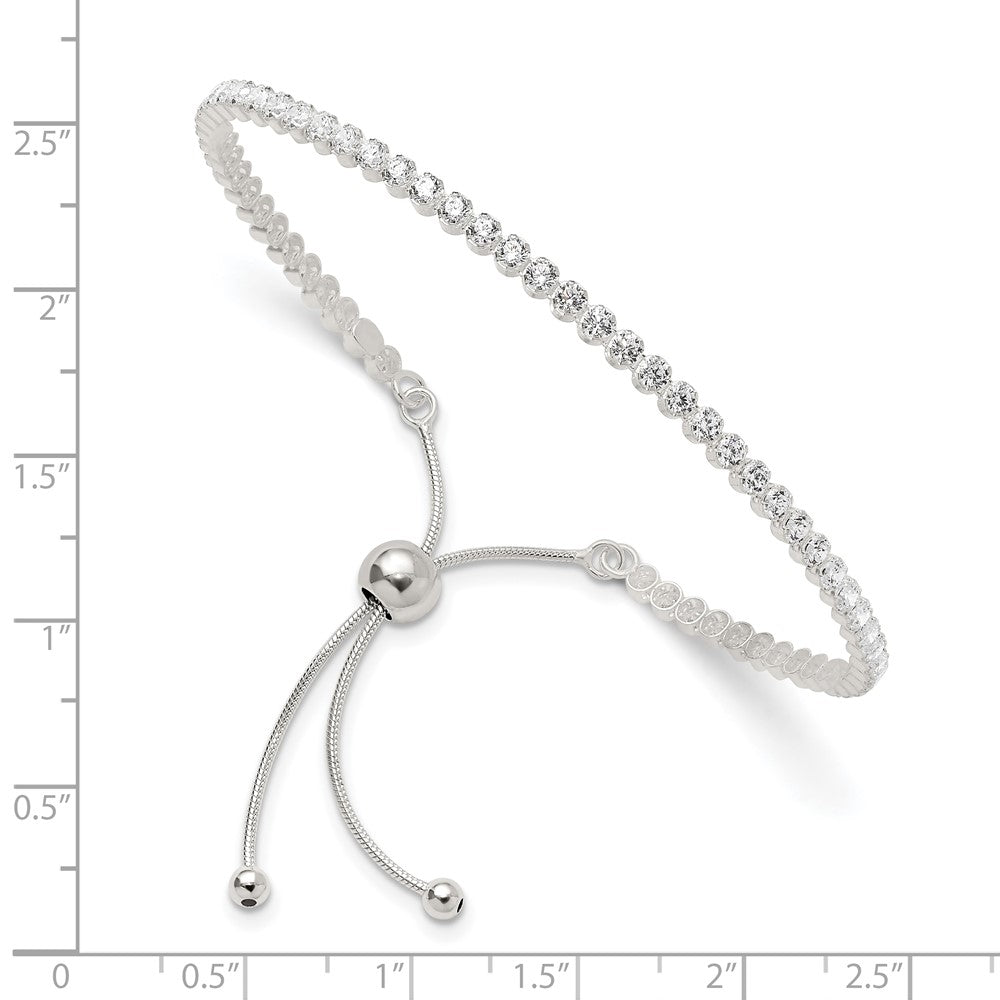 Sterlingsilber Poliert Zirkonia Verstellbar Armband