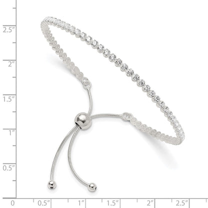 Sterlingsilber Poliert Zirkonia Verstellbar Armband