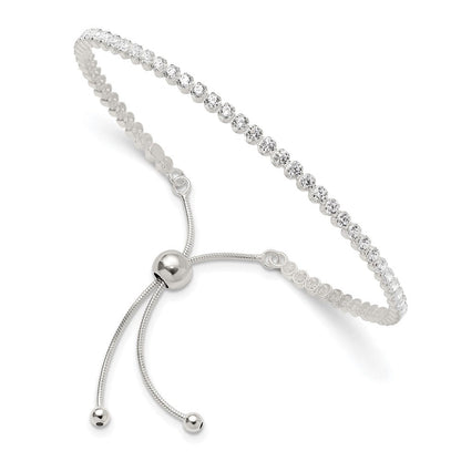 Sterlingsilber Poliert Zirkonia Verstellbar Armband