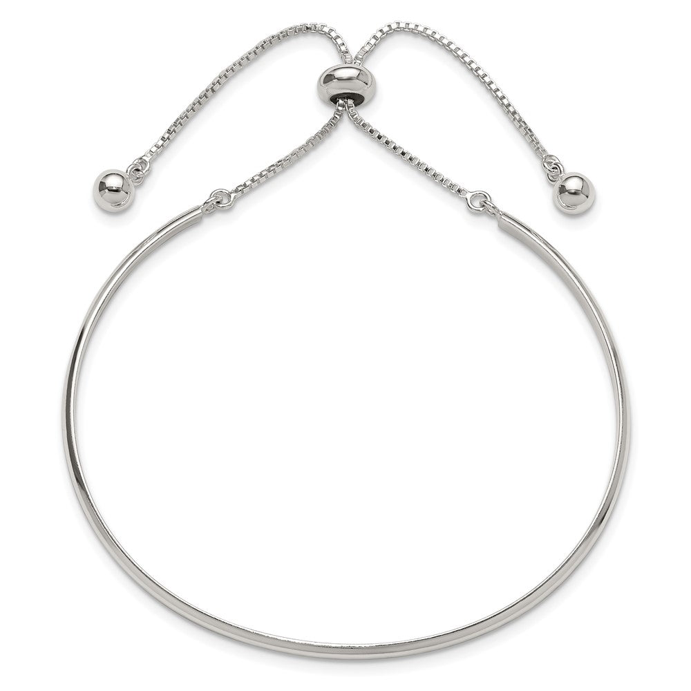 Sterlingsilber Poliert Stab Verstellbar Armband