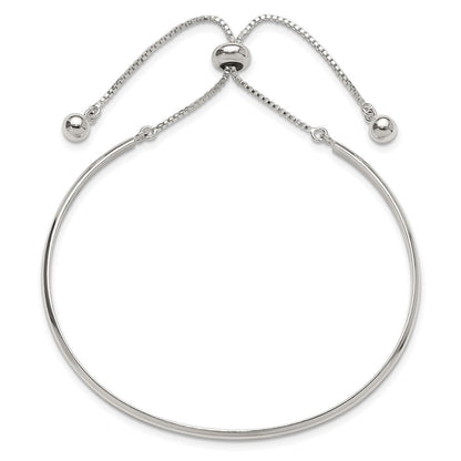 Sterlingsilber Poliert Stab Verstellbar Armband