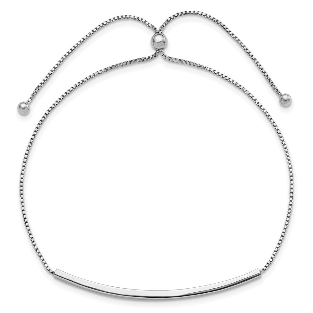 Sterlingsilber Rhodiniert Verstellbar Stab Armband