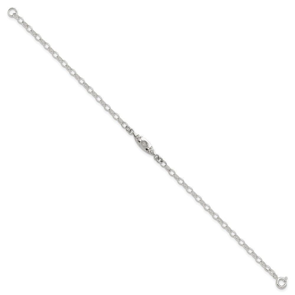 Sterlingsilber Antikisiert Poliert Canoe / Kayak Glieder Armband