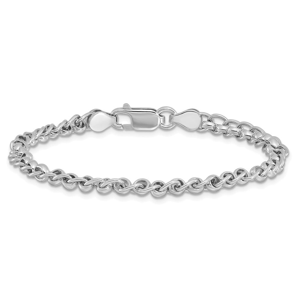 Sterlingsilber Rhodiniert Fantasieglieder 7.5 Zoll Armband