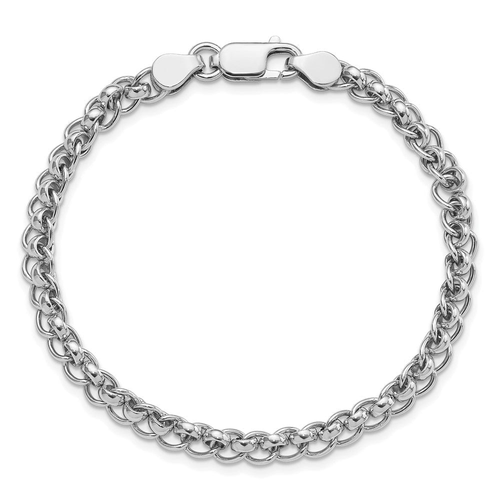 Sterlingsilber Rhodiniert Fantasieglieder 7.5 Zoll Armband