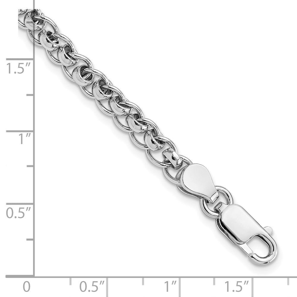 Sterlingsilber Rhodiniert Fantasieglieder 7.5 Zoll Armband