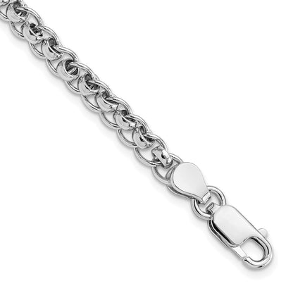 Sterlingsilber Rhodiniert Fantasieglieder 7.5 Zoll Armband